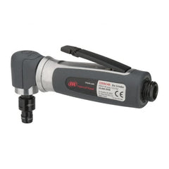 Ingersoll-Rand - 1/4" Collet, Angle Handle, Straight Air Die Grinder - 20,000 RPM, Rear Exhaust, 32 CFM, 0.3 hp, 620 kPa, 1/4 NPT - Caliber Tooling