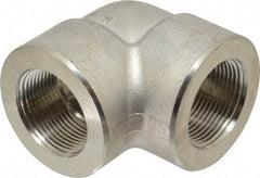 Value Collection - 1-1/4" Grade 304/304L Stainless Steel Pipe 90° Elbow - FNPT x FNPT End Connections, 3,000 psi - Caliber Tooling