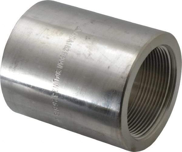 Merit Brass - 2 x 1-1/2" Grade 304/304L Stainless Steel Pipe Reducer Coupling - FNPT x FNPT End Connections, 3,000 psi - Caliber Tooling