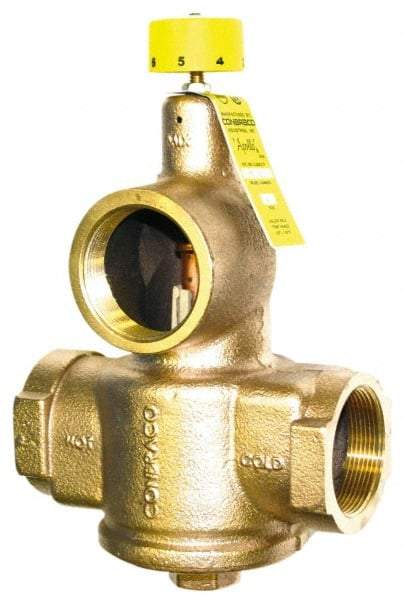 Conbraco - 1-1/2" Pipe, 150 Max psi, Bronze Water Mixing Valve & Unit - FNPT x FNPT End Connections - Caliber Tooling