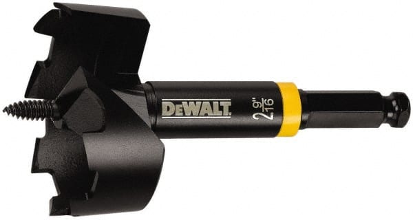 DeWALT - 4-5/8", 7/16" Hex Shank, Bright Finish, Steel Self Feed Drill Bit - Caliber Tooling