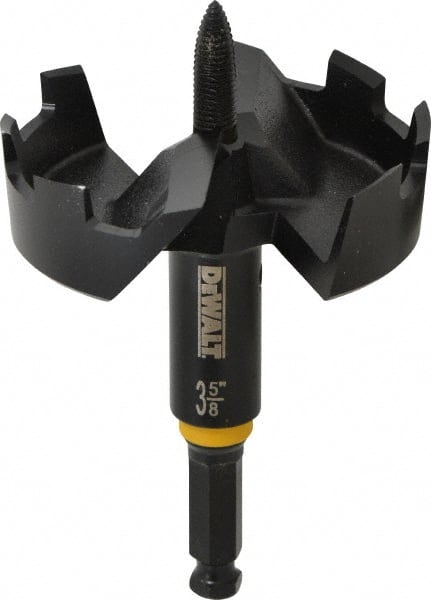 DeWALT - 3-5/8", 7/16" Hex Shank, Bright Finish, Steel Self Feed Drill Bit - Caliber Tooling