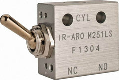 ARO/Ingersoll-Rand - 1/8" NPT Manual Mechanical Valve - 3-Way, 2 Position, Toggle/Manual & 0.2 CV Rate - Caliber Tooling