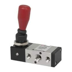 ARO/Ingersoll-Rand - 1/4" NPT Manual Mechanical Valve - 4-Way, 2 Position, Lever/Spring & 0.7 CV Rate - Caliber Tooling