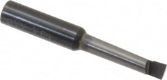 APT - 1/4" Min Bore Diam, 1-1/4" Max Bore Depth, 3/8 Shank Diam, Boring Bar - Right Hand Cut, Solid Carbide, Bright Finish - Exact Industrial Supply