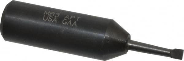 APT - 1/8" Min Bore Diam, 5/8" Max Bore Depth, 1/2 Shank Diam, Boring Bar - Right Hand Cut, Solid Carbide, Bright Finish - Exact Industrial Supply