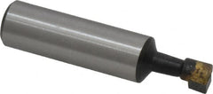 Interstate - 5/16" Min Bore Diam, 3/4" Max Bore Depth, 1/2 Shank Diam, Boring Bar - Right Hand Cut, Carbide-Tipped, Bright Finish - Exact Industrial Supply