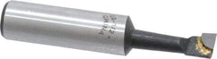 Interstate - 5/16" Min Bore Diam, 1-1/8" Max Bore Depth, 1/2 Shank Diam, Boring Bar - Right Hand Cut, Carbide-Tipped, Bright Finish - Exact Industrial Supply