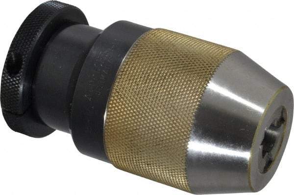 Albrecht - JT6, 1/32 to 1/2" Capacity, Steel Tapered Mount Drill Chuck - Keyless, 2" Sleeve Diam, 3.56" Open Length - Exact Industrial Supply