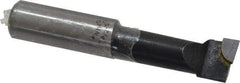 Interstate - 13/16" Min Bore Diam, 2-1/4" Max Bore Depth, 3/4 Shank Diam, Boring Bar - Right Hand Cut, Carbide-Tipped, Bright Finish - Exact Industrial Supply