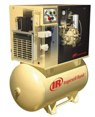 Ingersoll-Rand - 10 hp, 80 Gal Stationary Electric Horizontal Screw Air Compressor - Three Phase, 125 Max psi, 35 CFM, 230 Volt - Caliber Tooling