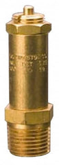 Kingston - 1/4" Inlet, Safety Relief Valve - 50 Max psi, Brass - Caliber Tooling