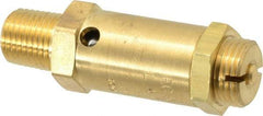 Kingston - 1/4" Inlet, Safety Relief Valve - 25 Max psi, Brass - Caliber Tooling