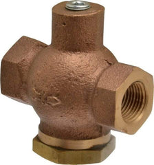 Kingston - 3/8" Brass Check Valve - Inline, FNPT x FNPT, 400 WOG - Caliber Tooling