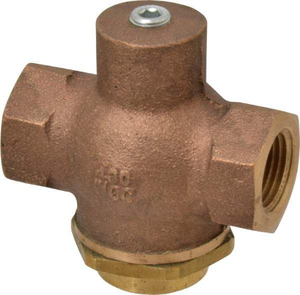 Kingston - 1/2" Brass Check Valve - Inline, FNPT x FNPT, 400 WOG - Caliber Tooling