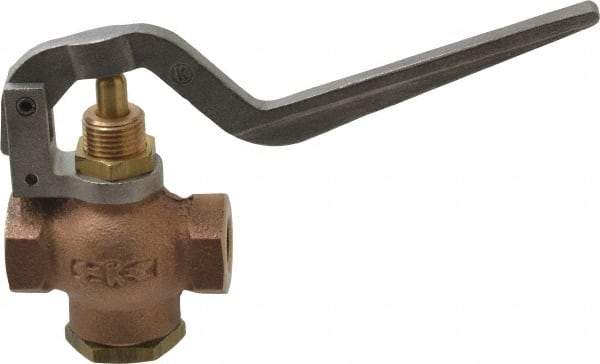 Kingston - 1/4" Pipe, 400 Max psi, Buna N Disc, Self Closing Control Valve - Squeeze Lever, FNPT x FNPT End Connections - Caliber Tooling