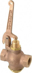 Kingston - 1/2" Pipe, 400 Max psi, Buna N Disc, Self Closing Control Valve - Pull Lever, FNPT x FNPT End Connections - Caliber Tooling