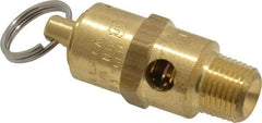 Kingston - 1/8" Inlet, ASME Safety Relief Valve - 100 Max psi, Brass - Caliber Tooling