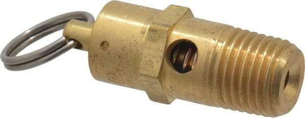 Kingston - 1/4" Inlet, ASME Safety Relief Valve - 150 Max psi, Brass - Caliber Tooling