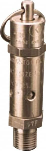 Kingston - 1/4" Inlet, ASME Safety Relief Valve - 50 Max psi, Stainless Steel - Caliber Tooling