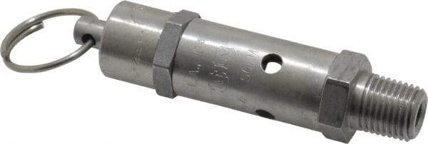 Kingston - 1/4" Inlet, ASME Safety Relief Valve - 100 Max psi, Stainless Steel - Caliber Tooling