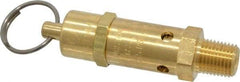 Kingston - 1/4" Inlet, ASME Safety Relief Valve - 75 Max psi, Brass - Caliber Tooling