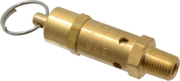 Kingston - 1/4" Inlet, ASME Safety Relief Valve - 100 Max psi, Brass - Caliber Tooling