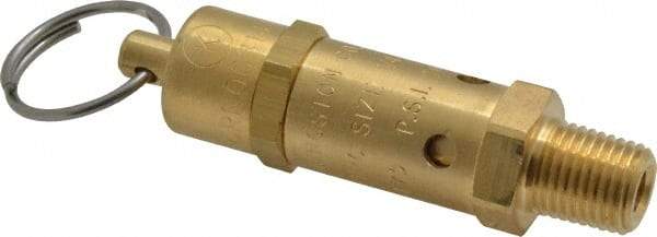 Kingston - 1/4" Inlet, ASME Safety Relief Valve - 175 Max psi, Brass - Caliber Tooling