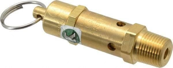 Kingston - 3/8" Inlet, ASME Safety Relief Valve - 75 Max psi, Brass - Caliber Tooling