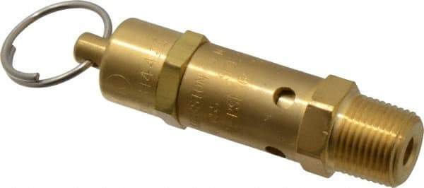 Kingston - 3/8" Inlet, ASME Safety Relief Valve - 100 Max psi, Brass - Caliber Tooling