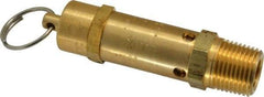 Kingston - 1/2" Inlet, ASME Safety Relief Valve - 200 Max psi, Brass - Caliber Tooling