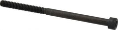 Made in USA - #10-24 UNC Hex Socket Drive, Socket Cap Screw - Alloy Steel, Black Oxide Finish, Partially Threaded, 3" Length Under Head - Caliber Tooling