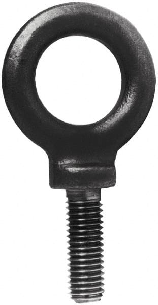 Made in USA - 32,300 Lb Capacity, Steel, 2 - 4-1/2 Thread, Fixed Lifting Eye Bolt - Caliber Tooling