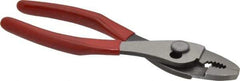 Proto - 6-11/16" OAL, 1-15/16" Jaw Length x 1-1/16" Jaw Width, Long Nose Wire Cutter Pliers - Standard Jaw, Thin Nose Head, Plastisol Handles - Caliber Tooling