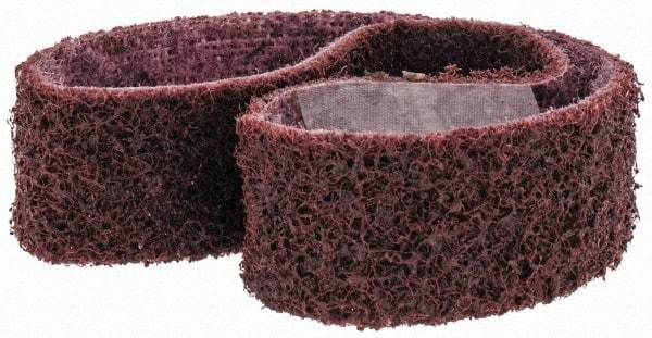 3M - 1" Wide x 18" OAL, Aluminum Oxide Abrasive Belt - Aluminum Oxide, Medium, Nonwoven, Series SC-BS - Caliber Tooling