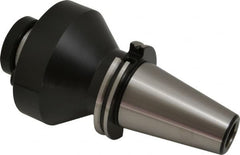 Parlec - CAT50 Taper Shank 2" Pilot Diam Shell Mill Holder - 4" Flange to Nose End Projection, 4.88" Nose Diam, 1-14 Lock Screw - Exact Industrial Supply