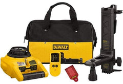 DeWALT - 100' (Interior) & 600' (Exterior) Measuring Range, 1/4" at 100' & 2mm at 10m Accuracy, Self-Leveling Rotary Laser with Detector - ±5° Self Leveling Range, 600 RPM, 2-D Battery Included - Caliber Tooling