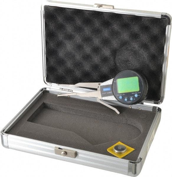 Fowler - 0.2 to 1 Inch, Inside Electronic Caliper Gage - 0.0005 Inch Resolution, 0.0008 Inch Accuracy, 2 Inch Leg Length - Caliber Tooling