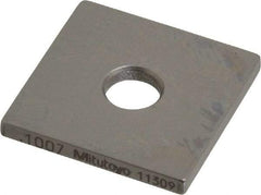 Mitutoyo - 0.1007" Square Steel Gage Block - Accuracy Grade 0, Includes Certificate of Inspection - Caliber Tooling