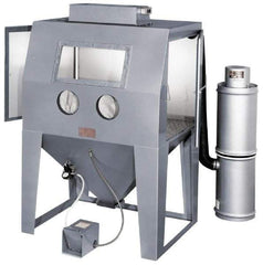 Trinco - 53" Wide x 78" High x 37" Deep Floor Sandblaster - Working Dimensions 48" Wide x 36" High x 36" Deep - Caliber Tooling