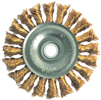 3 x 1/2-3/8" - .020 Wire Size - Bronze Non-Sparking Wire Wheel - Caliber Tooling