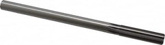 Made in USA - 39/64" High Speed Steel 8 Flute Chucking Reamer - Straight Flute, 0.5615" Straight Shank, 2-1/4" Flute Length, 9" OAL - Caliber Tooling