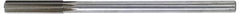 Made in USA - 0.712" High Speed Steel 8 Flute Chucking Reamer - Straight Flute, 0.5615" Straight Shank, 2-1/4" Flute Length, 9" OAL - Caliber Tooling