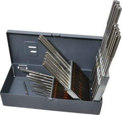 Made in USA - 1mm to 13mm, Chucking Reamer Set - Straight Flute, Right Hand Cut, 25 Pieces - Caliber Tooling