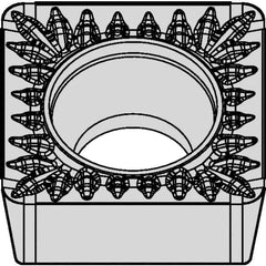 Kennametal - SCMT432 MP Grade KCM25B Carbide Turning Insert - TiOCN Finish, 90° Square, 1/2" Inscr Circle, 3/16" Thick, 1/32" Corner Radius - Caliber Tooling