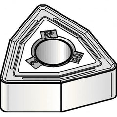 Kennametal - WNMG432 RP Grade KCK20B Carbide Turning Insert - TiOCN Finish, 80° Trigon, 1/2" Inscr Circle, 3/16" Thick, 1/32" Corner Radius - Caliber Tooling