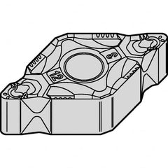 Kennametal - DNMG443 CT Grade KCP25B Carbide Turning Insert - TiCN/Al2O3/TiOCN Finish, 55° Diamond, 1/2" Inscr Circle, 1/4" Thick, 3/64" Corner Radius - Caliber Tooling