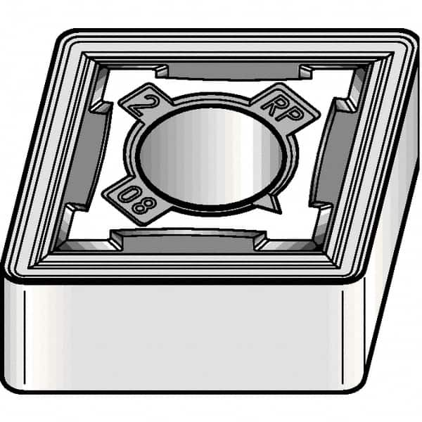 Kennametal - CNMG433 RP Grade KCK15B Carbide Turning Insert - TiOCN Finish, 80° Diamond, 1/2" Inscr Circle, 3/16" Thick, 3/64" Corner Radius - Caliber Tooling