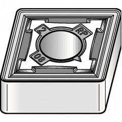 Kennametal - CNMG433 RP Grade KCM15B Carbide Turning Insert - TiOCN Finish, 80° Diamond, 1/2" Inscr Circle, 3/16" Thick, 3/64" Corner Radius - Caliber Tooling