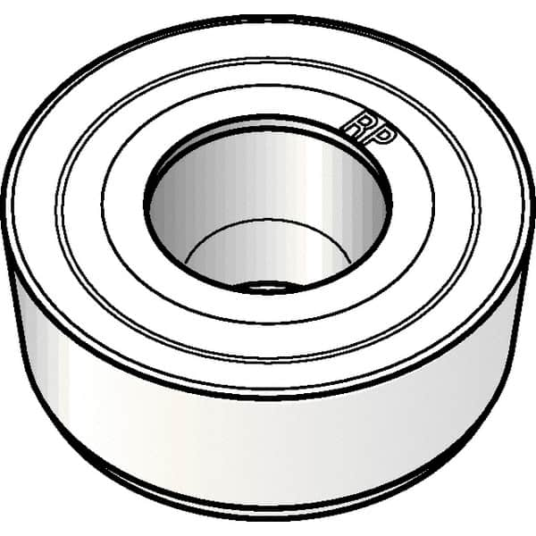 Kennametal - RCGT1204M0 RP Grade KCP25 Carbide Turning Insert - TiCN/Al2O3 Finish, Round, 12mm Inscr Circle, 3/16" Thick - Caliber Tooling